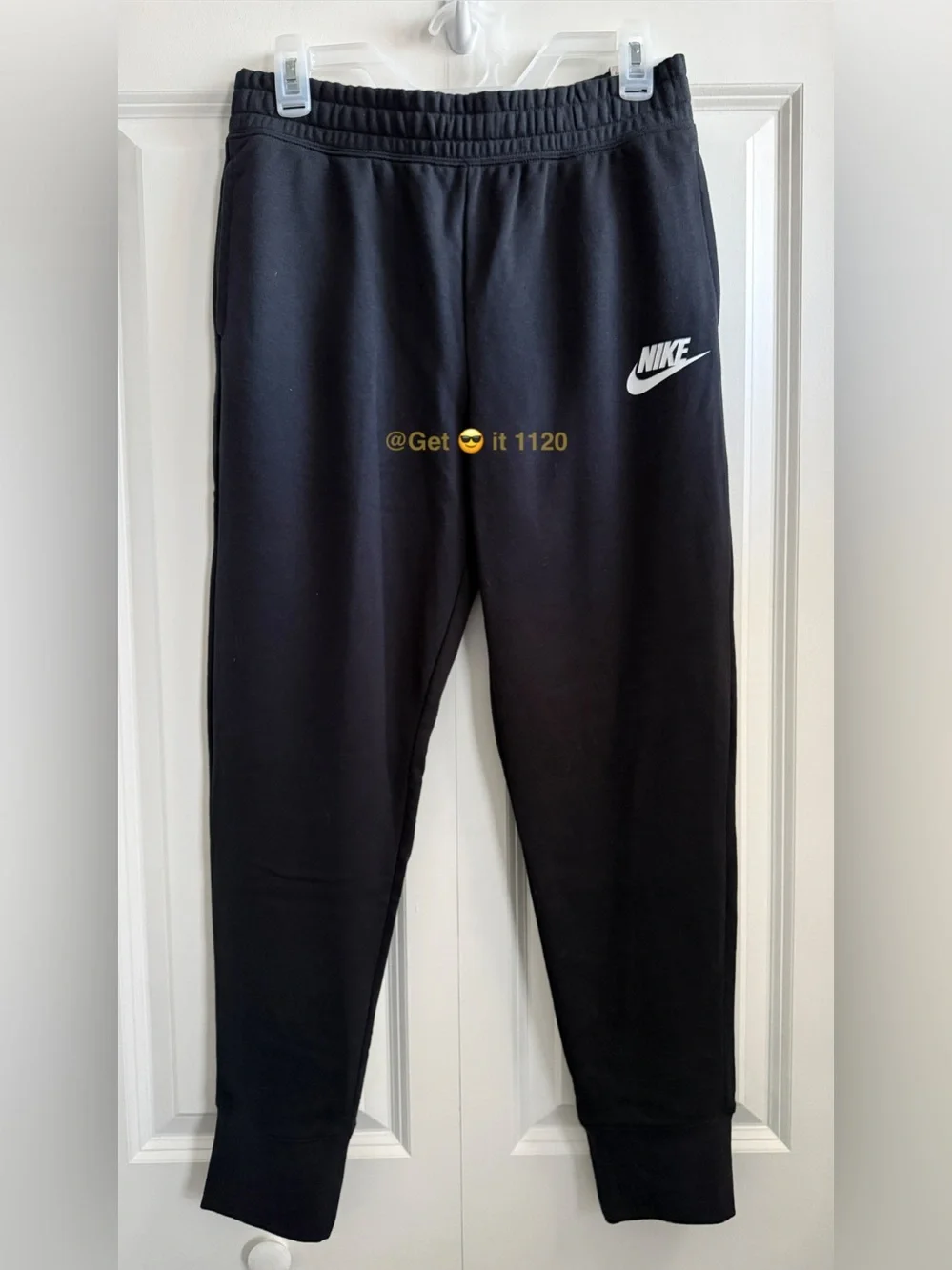 Nike Sportswear Club Kids' (Girls') French Terry Pants DC7211-010 Black Size XL
